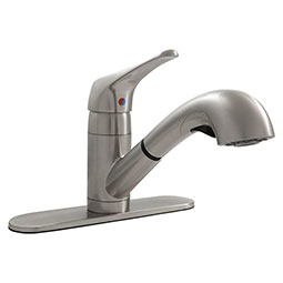 1-HANDLE PULL-OUT SPRAYER KITCHEN FAUCET - 805 BRUSHED NICKEL