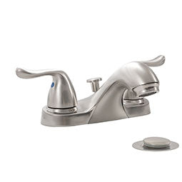 2 HANDLE BATHROOM FAUCET - 405 BRUSHED NICKEL