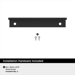 Edge Pull - Matt Black - 4 Inch