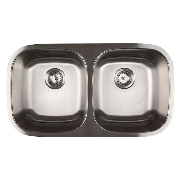 Stainless steel - Kitchen Sink - DOUBLE BOWL 18G 50/50 - 3218